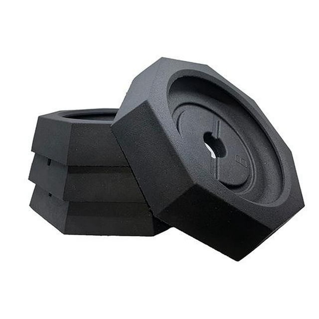 SnapPad Coussin de Prise EQ812SP4 EQ Grand Octogonal; Caoutchouc; Noir; Ensemble de 4
