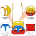 thumbnail image 4 of RedSwing 4 in 1 Baby Swing Seat with Tray, Toddler Swing Anti-Flip Snug and Secure Detachable Infants to Teens Kids Swing Seat for Outdoor Playground, Red Seat, 4 of 9