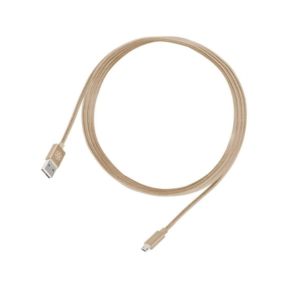 SilverStone Technology CPU01G-1800 Micro USB Cable for Smartphone / LG / Samsung / Reversible USB-A / Reversible Micro USB-B / 1800mm / Gold