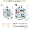 thumbnail image 2 of FORMRS Womens Corduroy Tote Bag Crossbody Shoulder Handbag with Pocket, Colorful Trains, 2 of 7