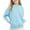Light Blue, variant on Ruyang Girls Plain Preppy Sweatshirts Side Pockets Teens Y2K Trendy Sweatshirt Long Sleeve Crewneck Pullover Tops Fall