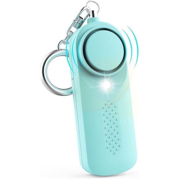 Personal Siren Alarm for Women Safesound 130dB Security Siren with LED Light Keychain Police Approved Personal Safety Alarm for Kids, Women, Elderly Students (Blue)