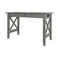 thumbnail image 2 of X Design Desk with Drawer & Charging Station in Grey, 2 of 7