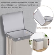 Laundry Hamper with Lid, 66L Laundry Basket Clothes Hamper, Large Collapsible Laundry Organizer for Storage and Organization