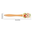 thumbnail image 4 of Cheapark Christmas Series Silicone Spatula - Wooden Handle Stirring Knife, Heat-Resistant Flexible Kitchen Tool for Baking Cooking Holiday Meal Prep, 4 of 6