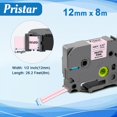 thumbnail image 2 of Cinta adhesiva Pristar compatible con Brother P Touch de 12 mm, color rosa, 2 of 7