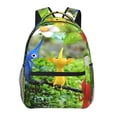 thumbnail image 6 of Lsque Pikmin Pattern Casual Backpack for School, Work, Travel – Adjustable Straps, Multiple Compartments – Ergonomic Design, Fits Laptops and Tablets, 6 of 7