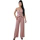 thumbnail image 1 of Conjunto para Mujer 2 Piezas Rayado Top Peplum con Tirantes y Pantalón Palazzo Set Elegante Casual de Tela Ligera, 1 of 5