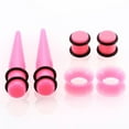 thumbnail image 3 of 50 Pack Acrylic Ear Pincher Stretching Stretching 14G-00G Body Jewellery Pink, 3 of 6