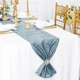thumbnail image 1 of Wedding Linens Inc. 12"x108" Sequin Taffeta Table Runner for Wedding, Luxury Events, Party use - Dust Blue, 1 of 1