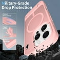 thumbnail image 3 of Designed for iPhone 16e Magnetic Phone Case,Compatible with Mag-safe,Built-in Invisible Kickstand,Matte Back Shockproof Protective Skin Feel Translucent Thin Fit Phone Case,Pink, 3 of 6