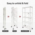 thumbnail image 4 of Origami 2 Pack RPR Series 5 Shelf Steel Rack Holds up to 100 Pounds, White, 4 of 10