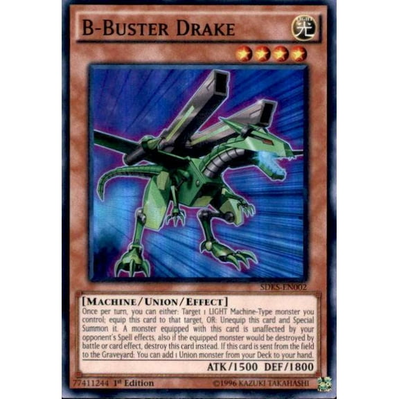 YuGiOh Seto Kaiba Structure Deck Super Rare B-Buster Drake SDKS-EN002