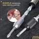 thumbnail image 2 of Spiral Screwdriver, Push Pull Ratchet Screwdriver, 6 in 1 Push Pull Ratchet Screwdriver Set Semi-Automatic Press Type (Red), 2 of 4