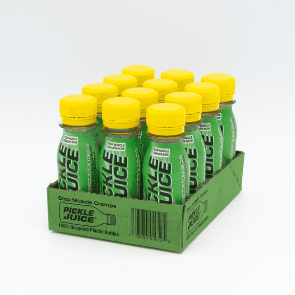 Pickle Juice Muscle Cramp Relief Shots, Clinically Proven, Extra Strength, 12 Pack 2.5 oz