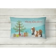 thumbnail image 2 of Carolines Treasures BB8470PW1216 Biewer Terrier Christmas Canvas Fabric Decorative Pillow, 12H x16W, multicolor, 2 of 3