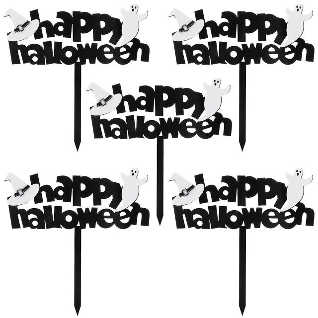 5 uds sombrero de bruja de Halloween Cupcake Topper pastel decorativo Topper suministros de fiesta ZefeiWu 8390612564048