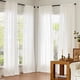 thumbnail image 3 of Cortinas Jinchan, mezcla de lino bohemio, 275 x 270 cm, color blanco roto, 2 paneles, 3 of 9