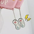 thumbnail image 4 of HAHDAXIA Retro Phone Case for iPhone ,Kawaii 3D Cartoon Retro Classic Cellular Phone with Keychain Soft Silicone Shockproof Protector Cute for Girls (Pink, iPhone 14), 4 of 7