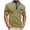 Yellow, variant on Kukoosong Men's Color Block Polo Shirt, Short Sleeve Casual Golf Shirts with Pocket, Contrast Collar Knit Tops for Summer