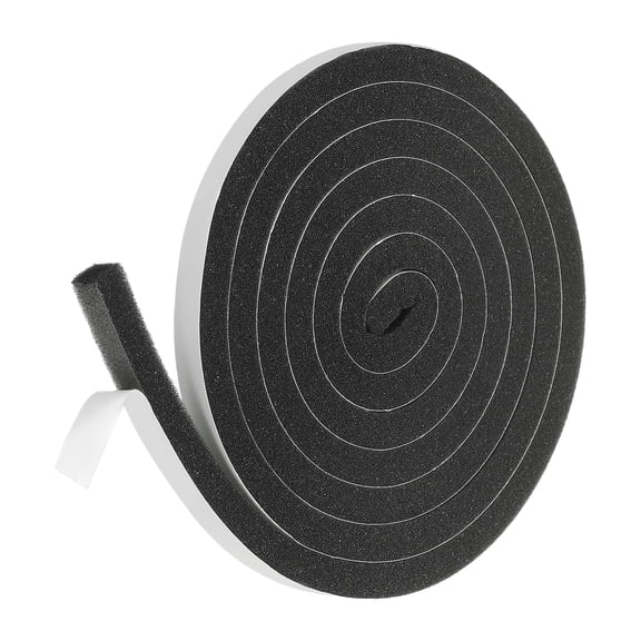 Weather Stripping Door Seal, 3/8" x 3/8" Adhesive Foam Tape Seal Soundproof Insulation Strips for Door Frame Window Gaps (6.5 Feet)