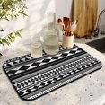 thumbnail image 3 of 2 Pack Washable Rubber Bohemian Vintage Floral Dish Drying Mats for Kitchen Counter Home Large Coffee Bar Pad Accessories and Decor for Utensils Stemware (2pcs 19.5''x12''), 3 of 6