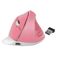 thumbnail image 1 of Souris Optique Ergonomique Verticale USB Sans Fil pour Gaming Rose, 1 of 8