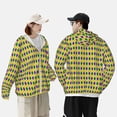 thumbnail image 3 of Rocae Mardi Gras Purple Yellow Plaid Print Breathable Sun Protection Hoodie Quick-Dry Lightweight Long Sleeve Hoodie Unisex Running Sports Shirt XX-Large, 3 of 9