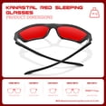 thumbnail image 5 of KANASTAL Blue Light Glasses Men Women Sleeping Glasses Rest Anti Glare UV400 Red Lens, 5 of 7