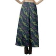 thumbnail image 6 of Moomaya Printed High Low Crop Top Kurti Palazzo Set Ethnic Indian Clothing Set For Womens, 6 of 9