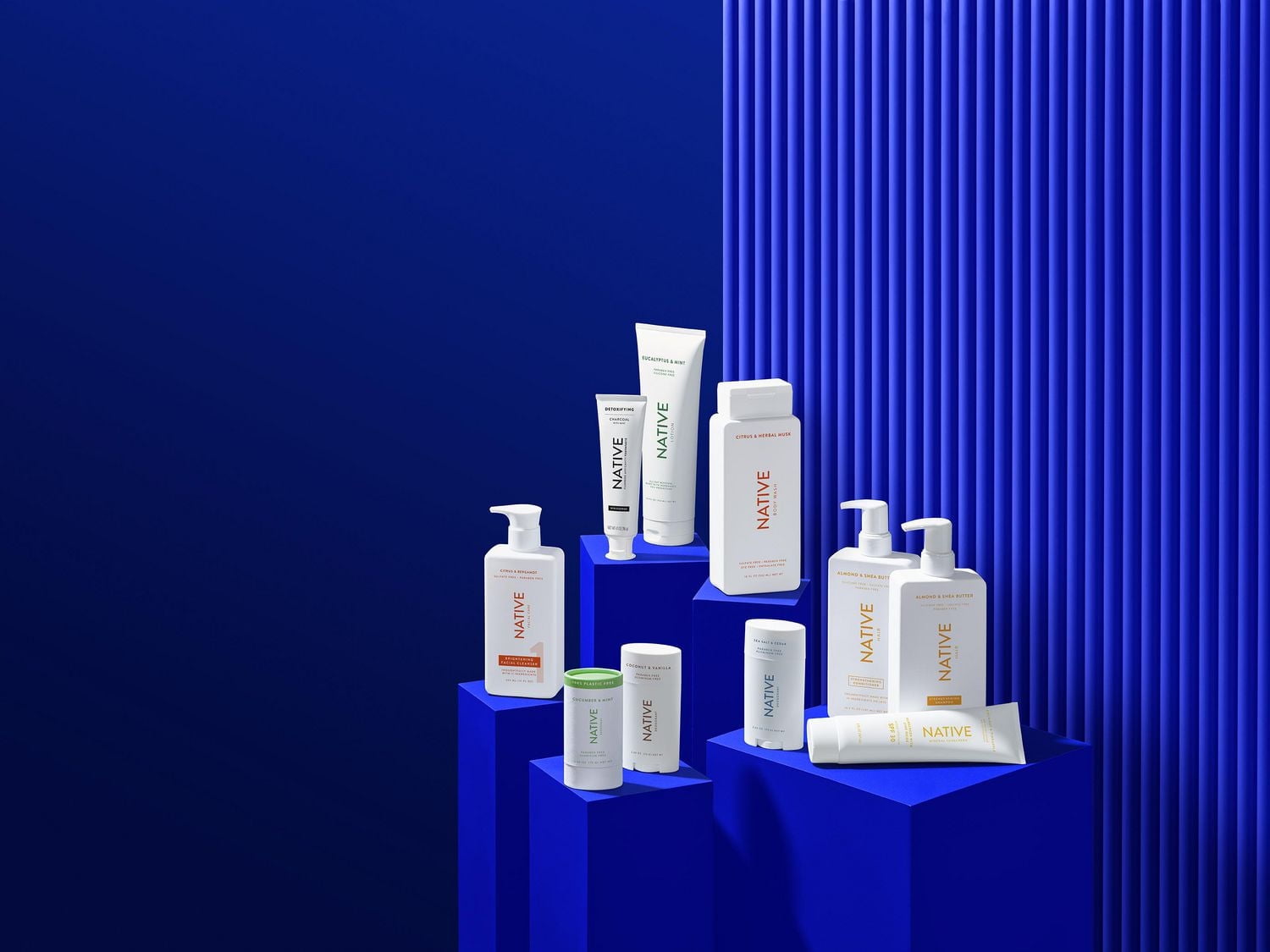 Native Natural Body Wash, Citrus & Herbal Musk, Sulfate Free, Paraben Free, 532ML