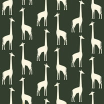 Chesapeake Vivi Green Giraffe Wallpaper