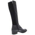 thumbnail image 2 of KENNETH COLE Womens Black Rib Knit Back Stretch Block Heel Zip-Up Heeled Boots 11, 2 of 2