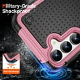 thumbnail image 7 of JTCASES for Samsung Galaxy S22 Case, Hybird PC TPU Anti-slip, Shockproof  Bumper, Military Drop Resistant, Rugged Heacy Duty Full Body Protective Shell for S22, Slim Fit for Girls Men,Pink, 7 of 7