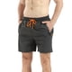thumbnail image 1 of Pantalones cortos grises con bolsillo con cremallera Pantalones de playa para hombre, 1 of 6