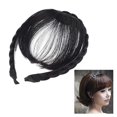 thumbnail image 4 of Front Hair Franges Extensions de Cheveux Perruques Synthétiques Bandeau pour les Femmes Filles (Noir), 4 of 5