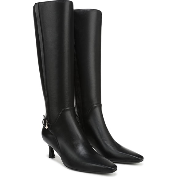 Naturalizer Women's Eartha Knee High Boot Black Wide Calf 9.5W