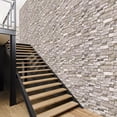 thumbnail image 3 of 20PCS 3D Wall Panels Peel and Stick Foam 3D Brick Wallpaper Peel and Stick Faux Stone Wall Panel Self-Adhesive Wallpaper (20PCS, Rock Color), 3 of 5