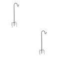 thumbnail image 1 of Cateissary 2 pack/lote y ganchos fáciles de instalar 2x Crook Metal jardín belleza Metal para flores hierbas verduras pastores ganchos 1 1*96cm 2Conjunto, 1 of 1