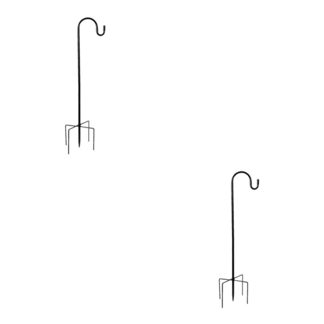 Cateissary 2 pack/lote y ganchos fáciles de instalar 2x Crook Metal jardín belleza Metal para flores hierbas verduras pastores ganchos 1 1*96cm 2Conjunto