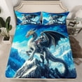 thumbnail image 2 of Castle Fairy Kids Children Wild Dragon Twin Sheet Sets,Abstract Wildlife Bedding, 2 of 7
