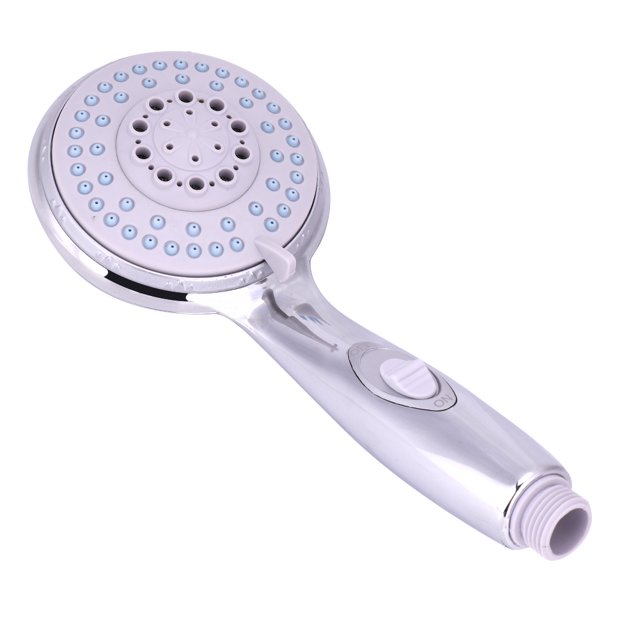 Held ABS Plastic Hand Held Shower Spray Head 5 Spraying Modes with Switch Home Bathroom Accessory