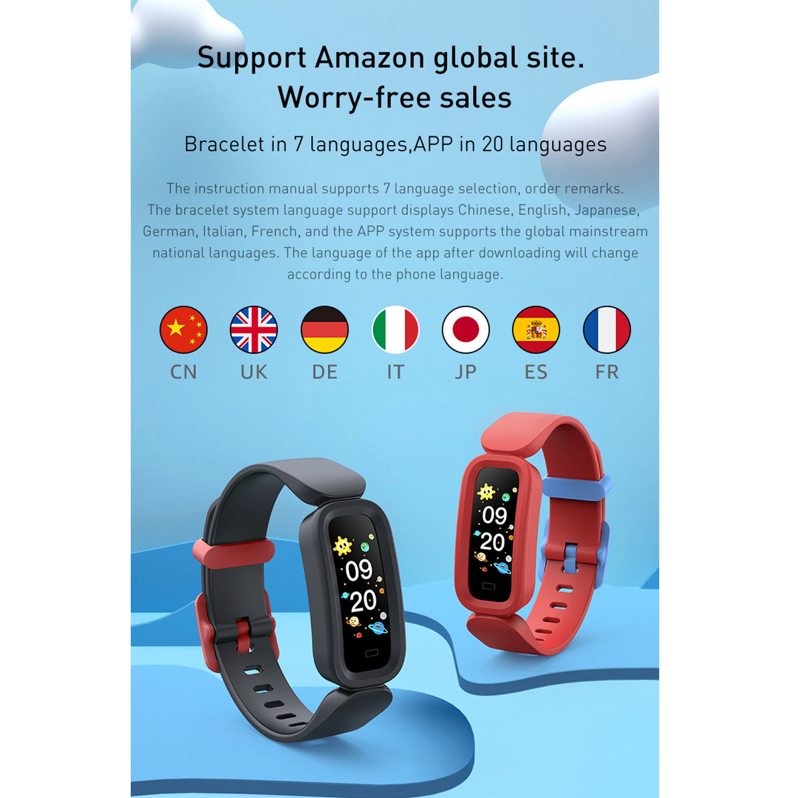 M4 Heart Rate Monitor Waterproof Smart Fitness Band with Step Counter,  Calorie Counter, Pedometer Watch Blood Pressure Sport Smart Band Bracelet  for Xiao mi (Red) : Amazon.ae: Sporting Goods