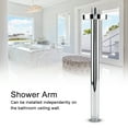 thumbnail image 2 of Baverta Soporte de pared de brazo de ducha superior redondo de acero inoxidable para ducha con brazo superior para baño(10?), 2 of 5