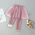 thumbnail image 6 of Jacenvly Winter Trousers for Toddlers Comfort Warmth Girl Knit Leggings Leisure Fashion Winter Girls Warm Fleece Lined Leggings Elastic Cotton Pants Suitable for 2-8 Years Old Pink, 6 of 7