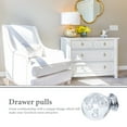 thumbnail image 4 of ifundom 10Pcs Transparent Crystal Drawer Pulls with Aluminum Alloy Base for Home Cabinet and Dresser Handles, 4 of 6