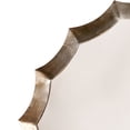 thumbnail image 2 of Benjara BM263629 Round Mirror with Scalloped Metal Frame, Gold, 2 of 5
