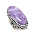 thumbnail image 2 of Natural Lepidolite Stone Gemstone Handmade 925 Sterling Silver Ring S.7.5, 2 of 2