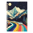 thumbnail image 7 of FORMRS 1-Subject Spiral Notebook 8" x 5" College Ruled 60 Refillable Sheet A5 Hard Cover, 2 Pack, Evening Mountain Road, 7 of 7