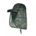 thumbnail image 1 of Final Clear Out! Sun Caps Fishing Cap Flap Hats Sunshade UV Protection Caps Removable Neck&Face Flap Cover Caps Black, 1 of 6
